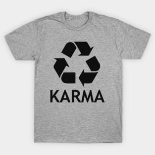 karma dark lettering T-Shirt